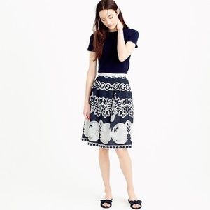 Jcrews midi skirt in ornate lace -Petite